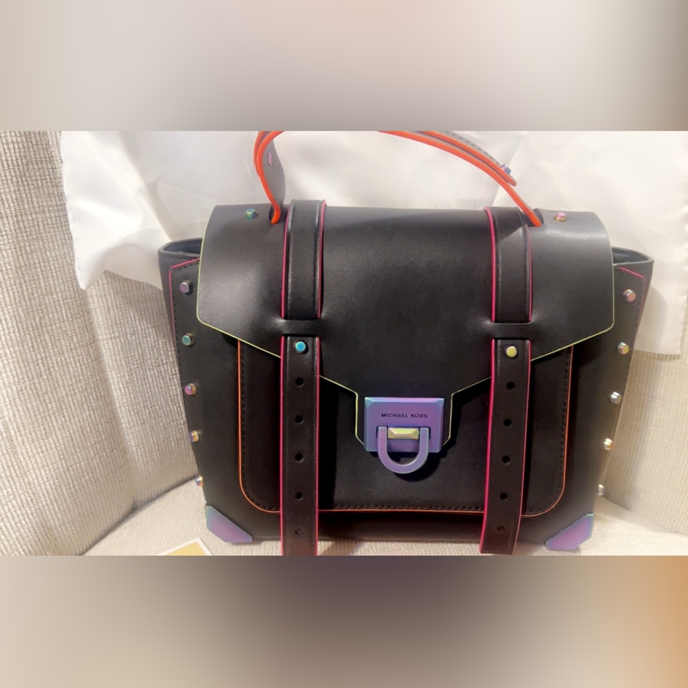 Michael Kors Manhattan Black School Satchel NWOT ๐ฅ๐ฅ๐ฅ - Picture 2 of 10